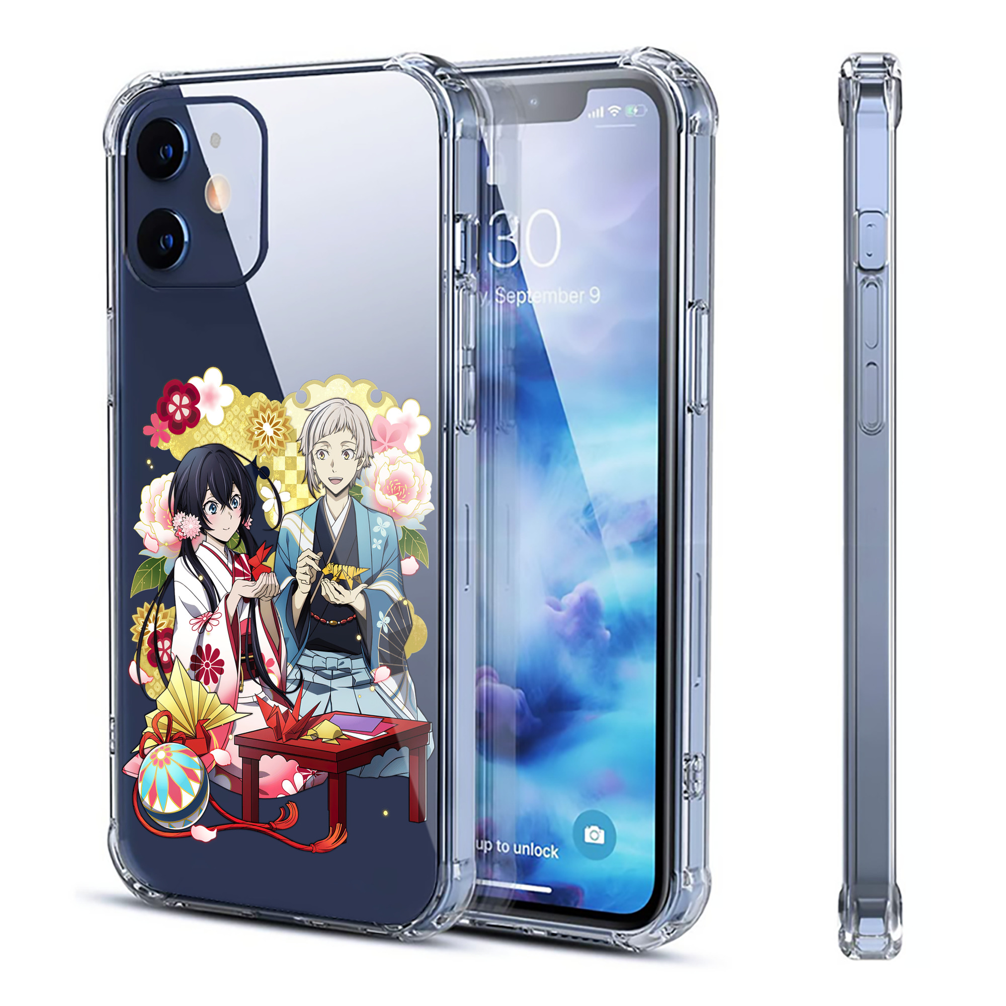 （画像用） 文豪ストレイドッグス Bungo Stray Dogs 【iPhone 12シリーズ対応】透明スマホケース（クリアソフトケース）